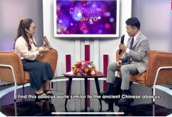 A conversation in a TV studio