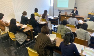 A classroom-style training session