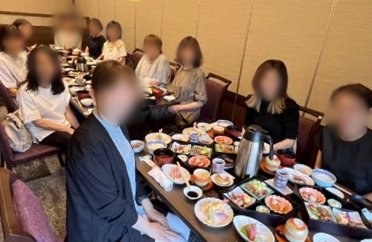 At the get-together
